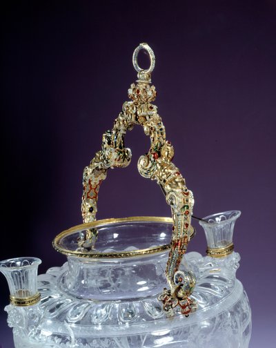 Cabo de vaso de cristal de rocha representando a embriaguez do Noe. 1550 por Paris. Museu do Louvre de Unknown artist