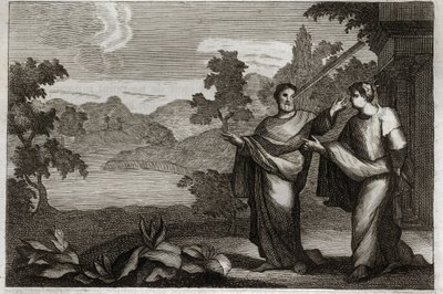 Bíblia de Royaumont, Novo Testamento: Não julgues os outros. Quando você tem uma trave no olho, você não deve se preocupar em tirar uma palhinha do olho do seu irmão (Parábola da palhinha e da trave). Ilustração de 1811. de Unknown artist