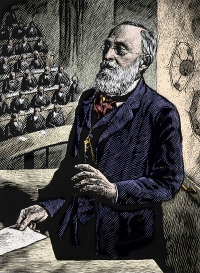 Rudolf Virchow (Virchov) (1821-1902), médico e político alemão. de Unknown artist