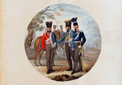Hussardos e Lanceiros Russos de Unknown artist