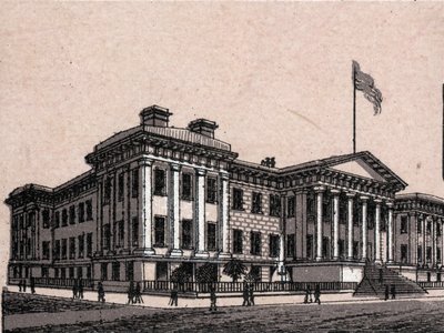 São Francisco, EUA: visão da Casa da Moeda dos Estados Unidos em "The world illustrates 168 views" Sem data (final do século XIX) de Unknown artist