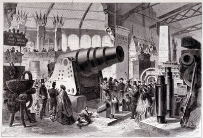 Secção de Metalurgia Prussiana (Canon) na Galeria de Máquinas de Unknown artist