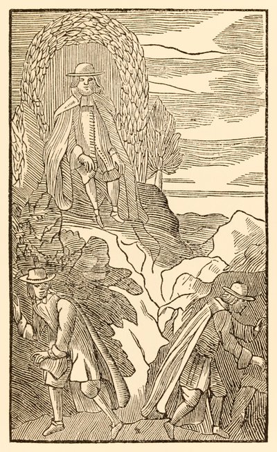 Aqueles que estão errados começam, ainda que corretamente, terminam dos peregrinos progride deste mundo, para o que está por vir John Bunyan (1628-1688) Christian sobe a colina da dificuldade sabendo o pa direito de Unknown