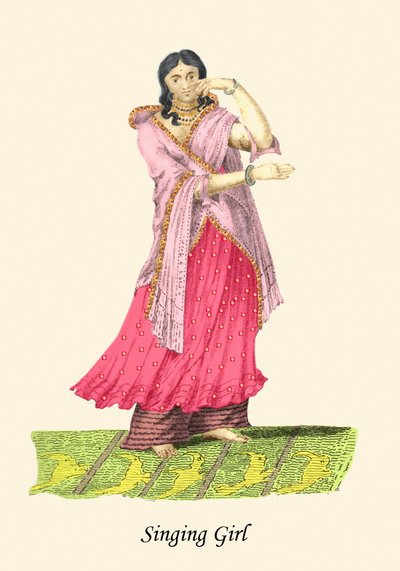 Singendes Mädchen von Unknown Artist