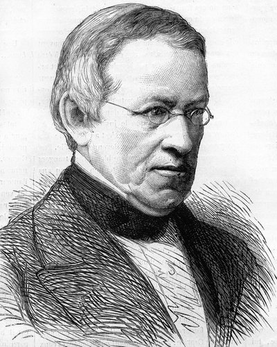 Sir Charles Wheatstone (1802-1875), físico britânico, inventor do estereoscópio em 1838 de Unknown artist