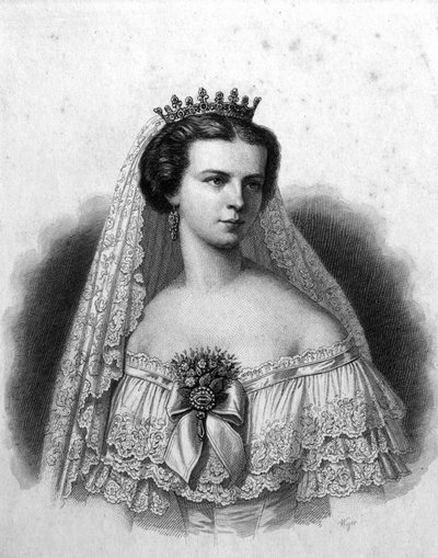 Sissi: Elizabeth of Wittelsbach ou Elizabeth of Austria, Impress of Austria and Hungary (1837-1898) de Unknown artist