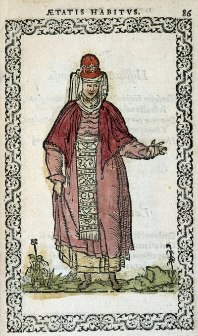 Spanish Woman - in "Habits et effigies" de Jean Sulperius de Unknown artist
