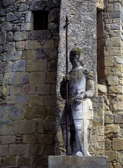 Estátua de um guerreiro cátaro na porta de Avignonet, em Lauragais (31). de Unknown artist
