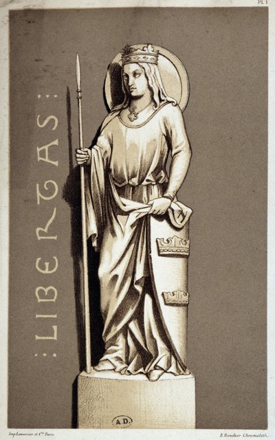 Estátua representando a Liberdade de Chartres. de Unknown artist