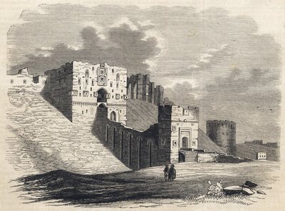 Síria: a cidade de Aleppo no século XIX - Citadel - Aleppo na Síria - 1864 de Unknown artist
