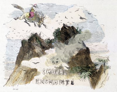 Conto: O Cavalo Encantado - em "Mil e Uma Noites", ed. Emile Guérin, contado por Md Bondet, Paris, n.d. de Unknown artist