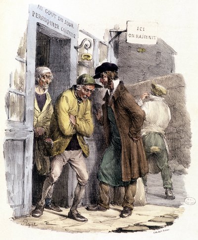 O Dia da Barba - em "A Silhueta". de Unknown artist