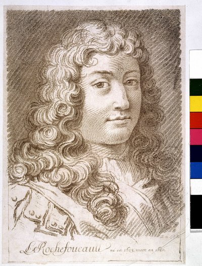 O Duque de La Rochefoucault - imprimir de Unknown artist