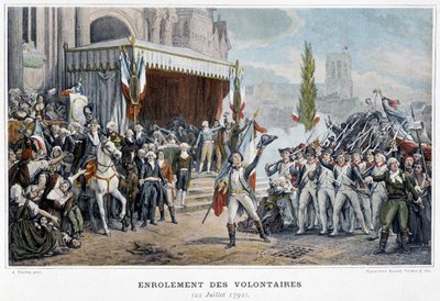 O Enrolement of Volunteers, 22 de julho de Unknown artist