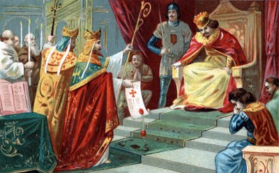 A excomunhão do Rei Robert II, o Pio (ca. 970-1031), Rei da França, em 997. de Unknown artist