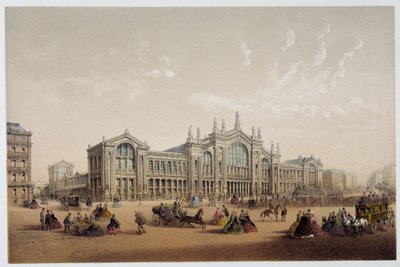 A Gare du Nord - lírio. Século XIX. de Unknown artist