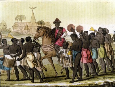 O Rei de Benin (Dahomey). de Unknown artist