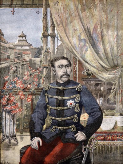 O Marechal Aritomo Yamagata (1838-1922) em 1896 de Unknown artist