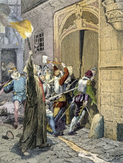 O Massacre de Saint Barthelemy (1572) de Unknown artist