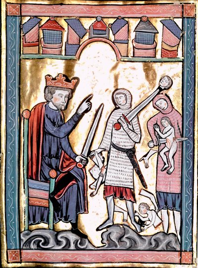 O Massacre da Miniatura Inocente tirado de "Liber Psalmorum Cum Calendario" ou "Psaltier à l