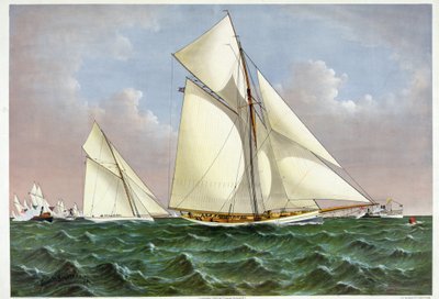 O Mayflower, um veleiro que ganhou a taça America