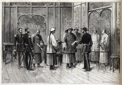O Acordo de Tientsin ou Convenção de Li-Fournier - Acordo de Tientsin - Convenção de Li-Fournier (Li Fournier) - 11 de maio de Unknown artist