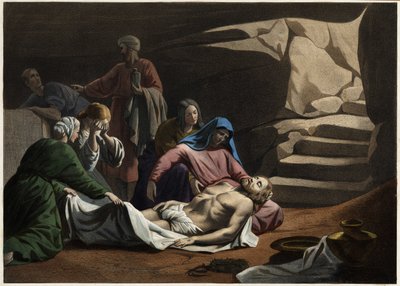 A Tumba de Cristo. Gravura anónima de meados do século XIX. de Unknown artist