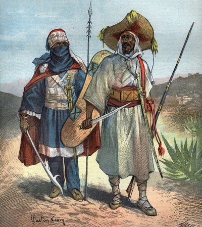 O Tuaregue em 1892. de Unknown artist