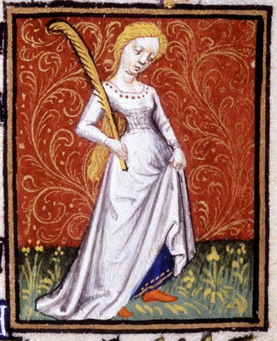 A Virgem. Miniatura de um horóscopo. Manuscrito do século XV. Biblico. Trivulziana, Milão. de Unknown artist