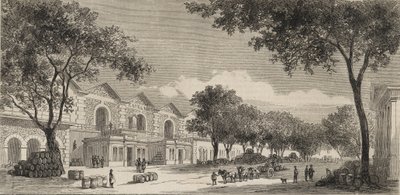 O Armazém dos Vinhos em Paris em 1861 - Eaux de vie de Unknown artist