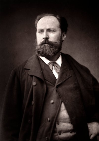 O artista Henri-Paul Motto fotografado por ocasião do Salão de Paris de 1881 de Unknown