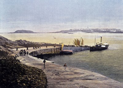 A baía de Saint-Malo de Dinard - em "França". Watercolours Travel Memories", sd. Século XIX de Unknown artist