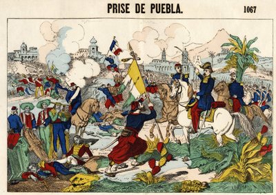 A captura de Puebla em 17 de maio de Unknown artist