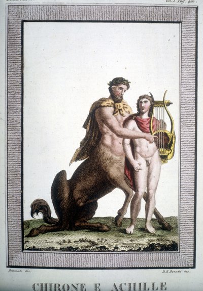 O Centauro de Ferro e Aquiles - no Dicionário Mitológico de Unknown artist