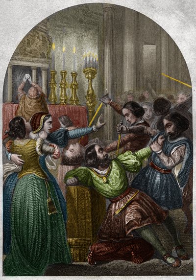 A conspiração (conspiração ou conspiração) dos Pazzi de Unknown artist