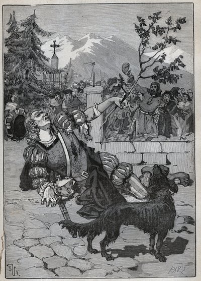 O limoeiro de Friburgo: um soldado da Confederação Helvética veio a Friburgo para anunciar a vitória da Suíça contra Carlos o Temerário na Batalha de Morat, em 22 de junho de 1476, com um ramo de lindeiro do campo de batalha. O soldado morreu a de Unknown artist