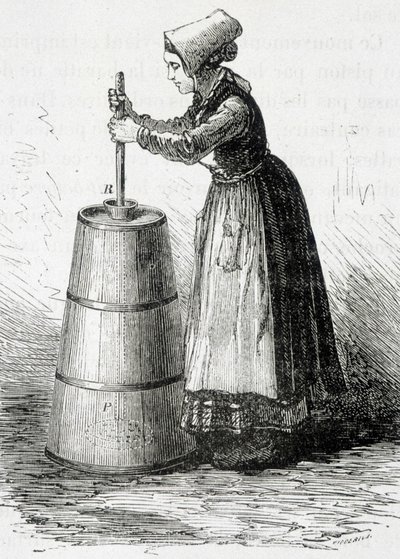 O baratte de pistão - em "The wonders of the industry" de Louis Figuier de Unknown artist