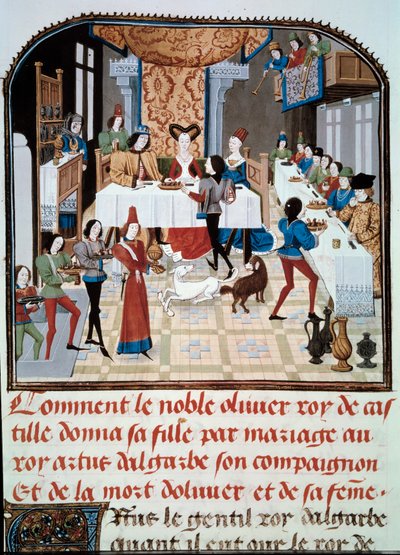 O banquete de casamento da filha de Olivier de Castile com Artus d