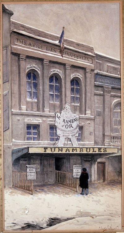 Teatro de Funambules, templo bd - século XIX de Unknown artist