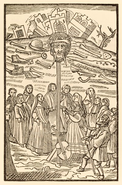 O Castelo da Duvida deve ser demolido, e o Desespero Gigante perdeu sua cabeça dos Peregrinos Progresso deste mundo, para o que está por vir John Bunyan (1628-1688) Christiana e Misericórdia jogam mu de Unknown