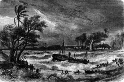 Onda de maré em Rufisque (Senegal), no século XVIII. de Unknown artist
