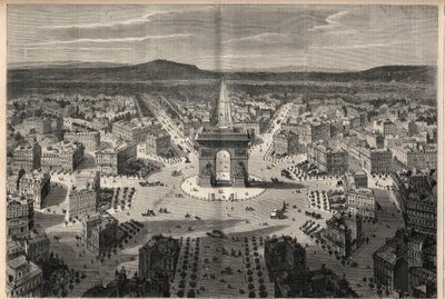 Transformações de Paris sob o Segundo Império, Haussmann Paris: vista geral da rotunda da Place de l