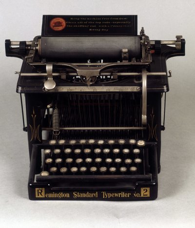 Máquina de escrever, Modelo Remington de Unknown artist