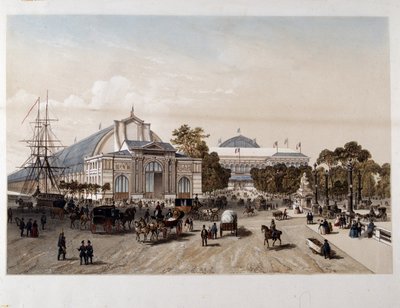 Exposição Universal de 1855: o Palácio da Indústria - Litografia de Unknown artist