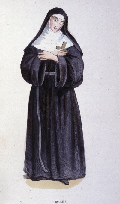 Ursuline. Gravação de um álbum sobre ordens religiosas, Paris de Unknown artist