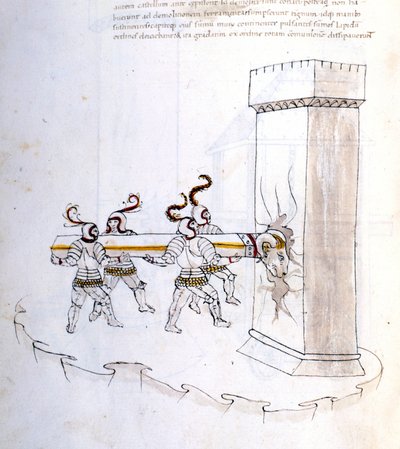 Uso de um campanário durante um assalto no século XVI. de Unknown artist