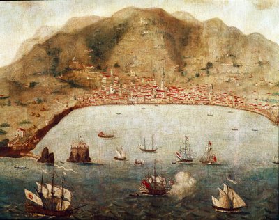 Vista do Funchal, Ilha Madere (pintura de Unknown artist