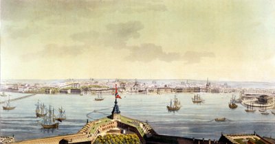 Vista de São Petersburgo - em O velho e moderno traje de J. Ferrario, ed. Milão de Unknown artist