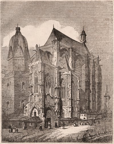 Vista, catedral, aachen, rhineland-westphalia, alemanha de Unknown