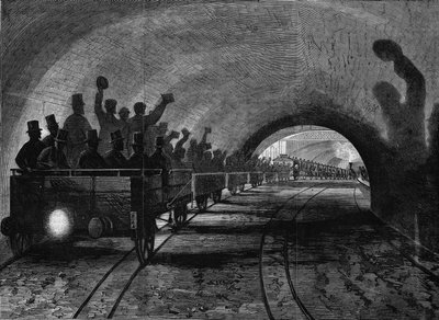 Vista do Metropolitano de Londres. Gravação de Unknown artist